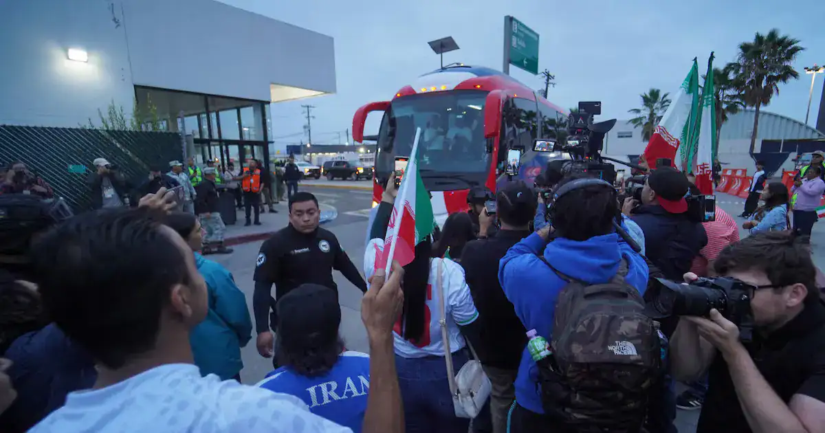 Imagen editorial de apoyo para la nota: Iran instala campamento mundialista en Tijuana entre reclamos por visas de Estados Unidos