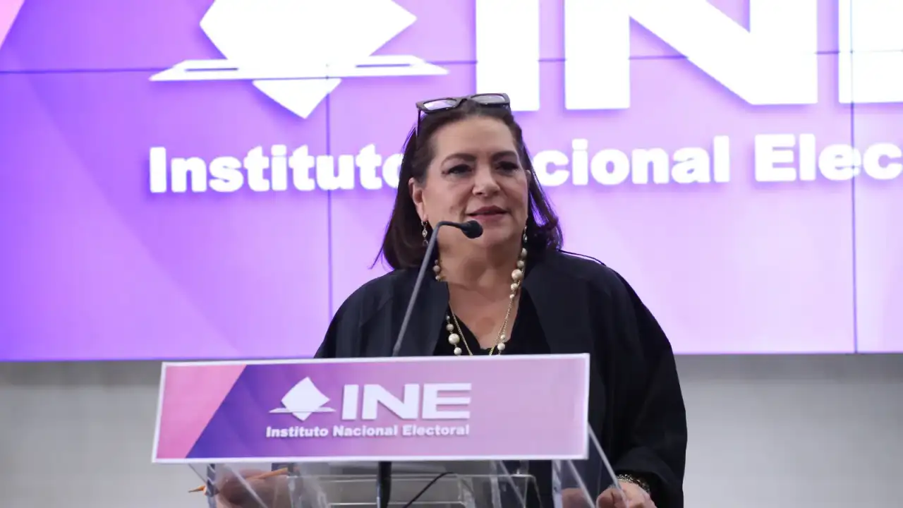 Consejera Presidenta del INE Guadalupe Taddei en conferencia de prensa