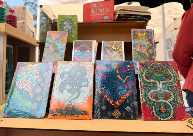 Puestos de artesanías y productos locales durante la Kermés TESCI en Cuautitlán Izcalli