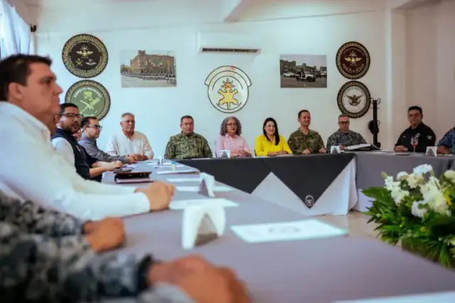 Reunión de autoridades de seguridad en Choix, Sinaloa