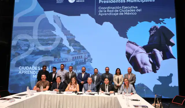 Reunión de representantes de ciudades del aprendizaje en General Escobedo, Nuevo León