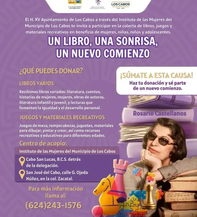 Libros y juegos de mesa colocados en una mesa para donación