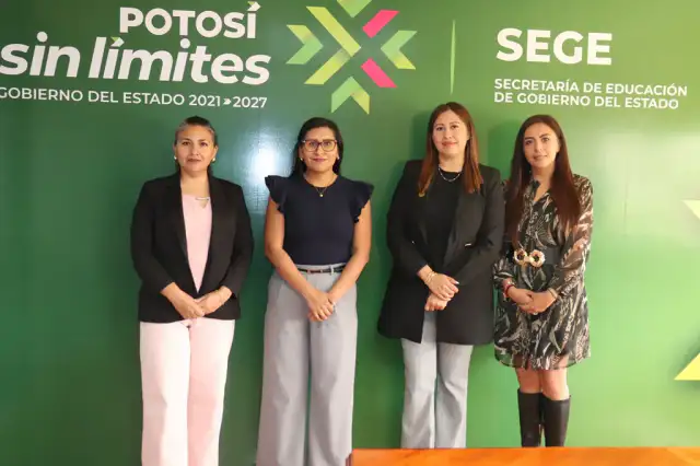 Reunión entre funcionarios del INE y SEGE en San Luis Potosí