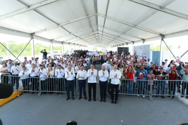 Inauguración de obra vial en Matamoros con gobernador y autoridades