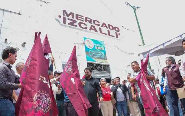 Trabajos de rehabilitación en el Mercado Público Izcalli Chamapa de Naucalpan