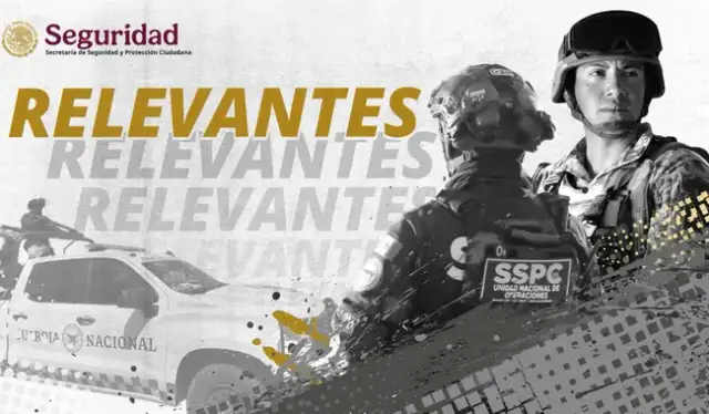 Elementos de seguridad durante un operativo en México