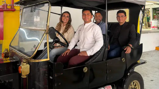 Centro Histórico de Querétaro con decoración alusiva al Mundial