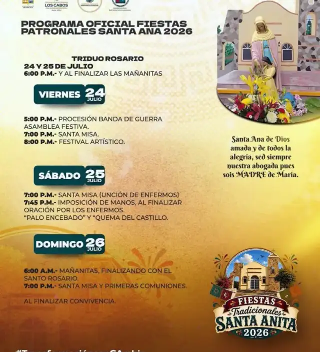 Cartel de las Fiestas Tradicionales de Santa Anita 2026