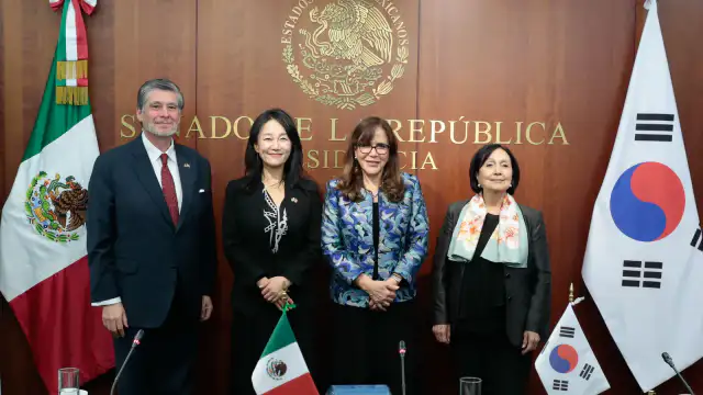 Reunión entre legisladoras de México y Corea del Sur en el Senado