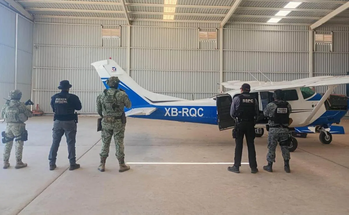 Aseguran aeronave, cocaína y vehículos en Mexicali durante golpe de cinco millones de pesos