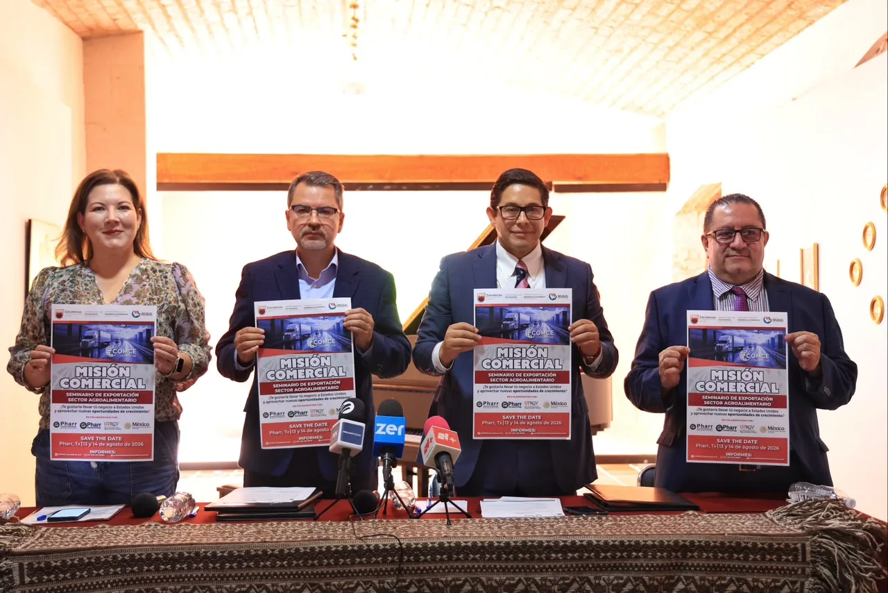 25 empresarios zacatecanos buscarán exportar a EU en misión comercial a Texas