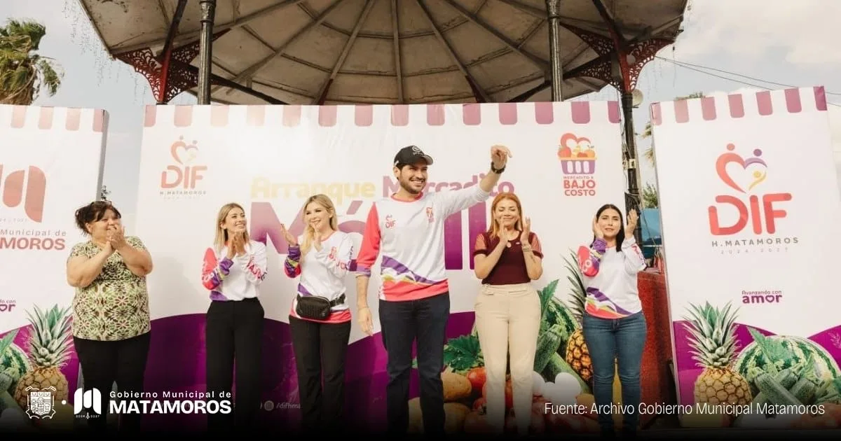 Arranca en Matamoros programa 'Mercadito Móvil' con productos básicos a bajo costo