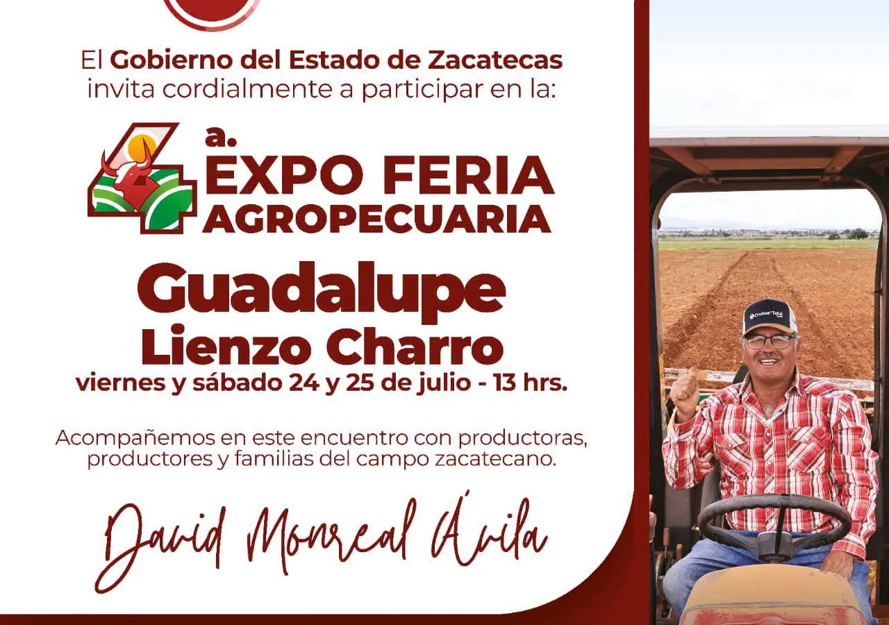 Arranca registro para la Expo Feria Agropecuaria 2026 en Guadalupe; buscan apoyar al campo