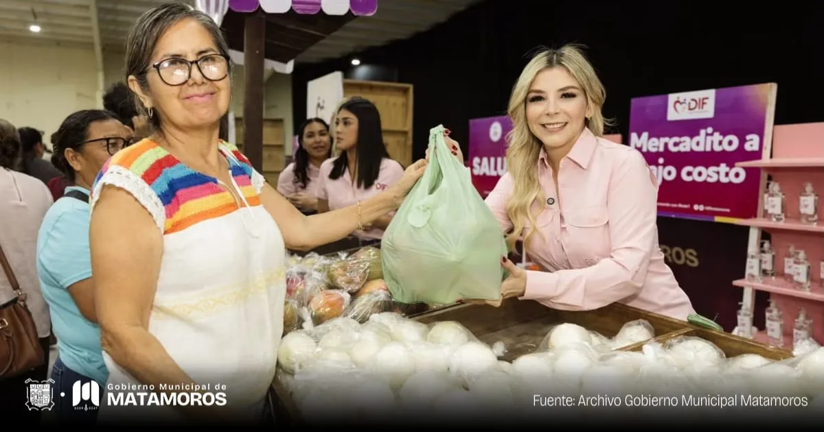 Canasta básica a bajo costo: DIF Matamoros apoya a más de 250 familias