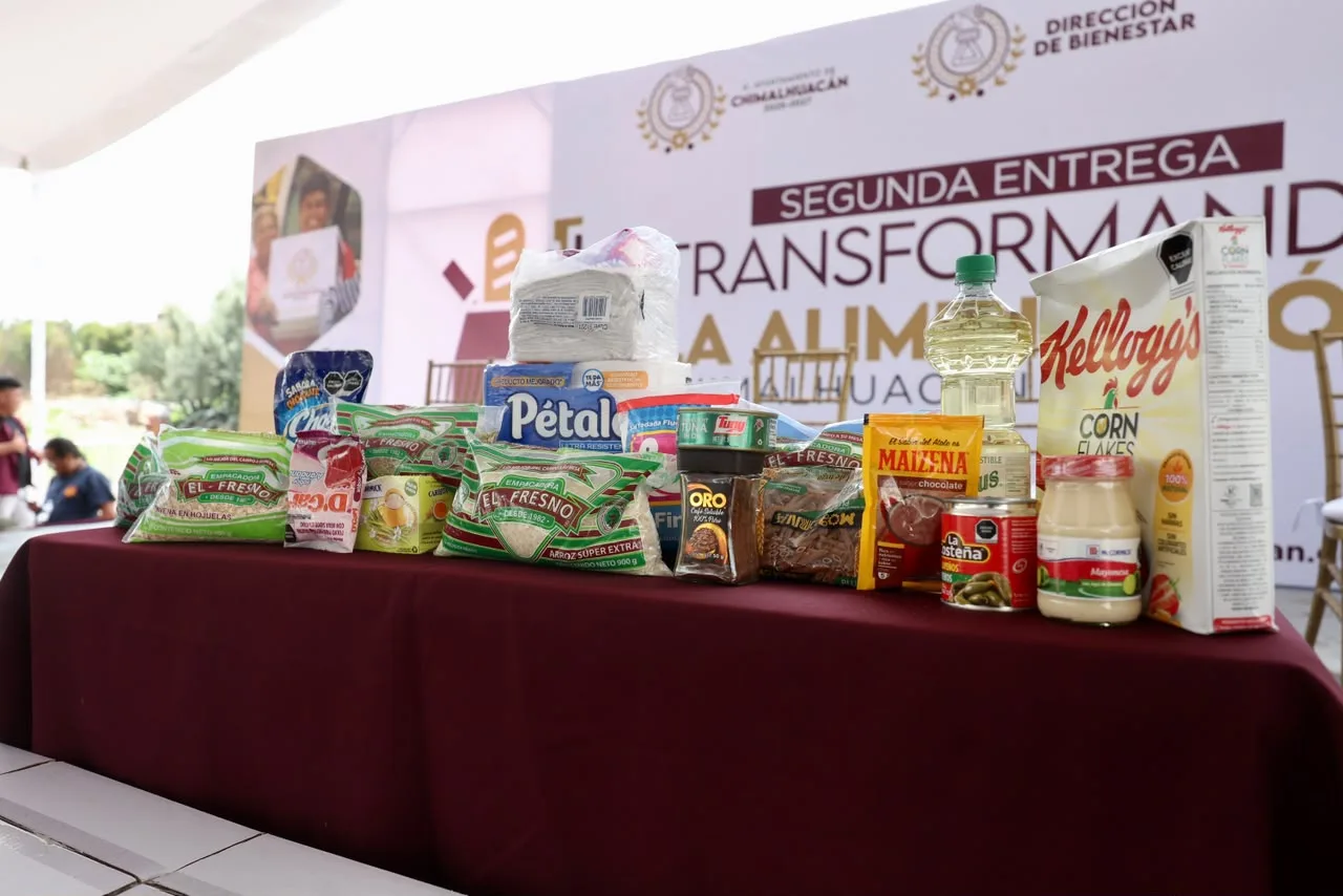 Chimalhuacán supera las 9 mil despensas entregadas en su programa alimentario