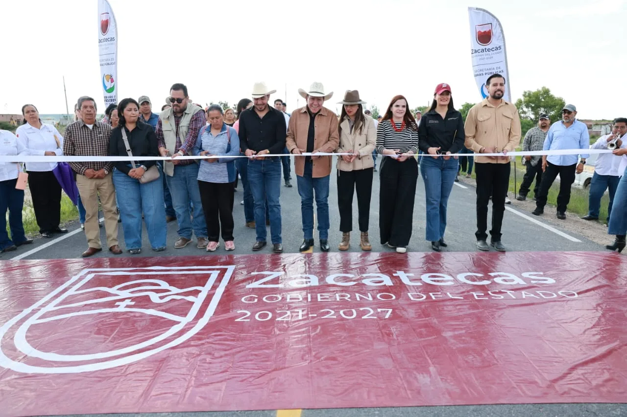 Con inversión de 11 mdp, Zacatecas inaugura carretera y agua potable en San Isidro