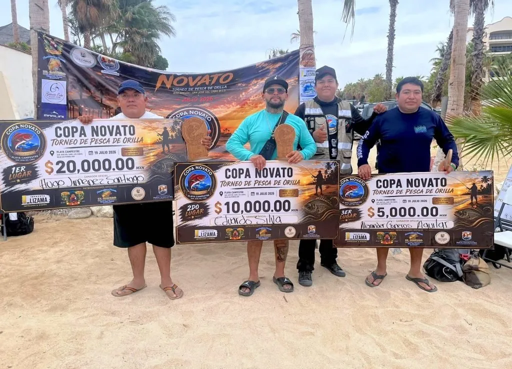 Concluye con éxito la primera Copa Novato de pesca de orilla en Los Cabos