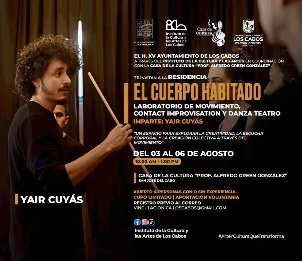 Convocatoria abierta en Los Cabos para residencia artística 'El Cuerpo Habitado'