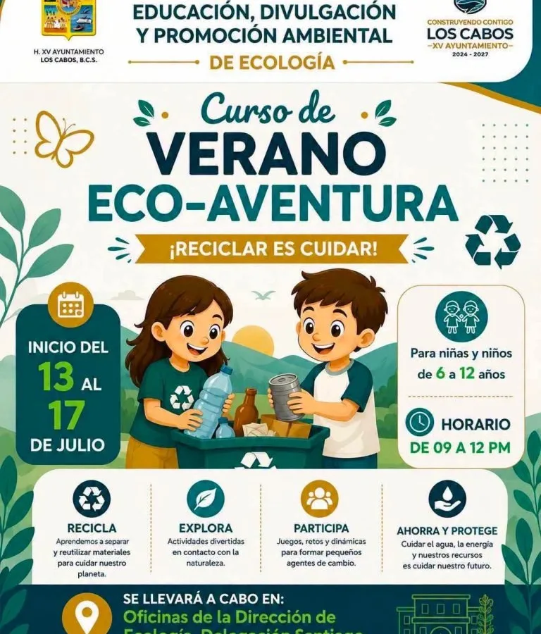 Curso de verano en Los Cabos busca inculcar conciencia ecológica en niños