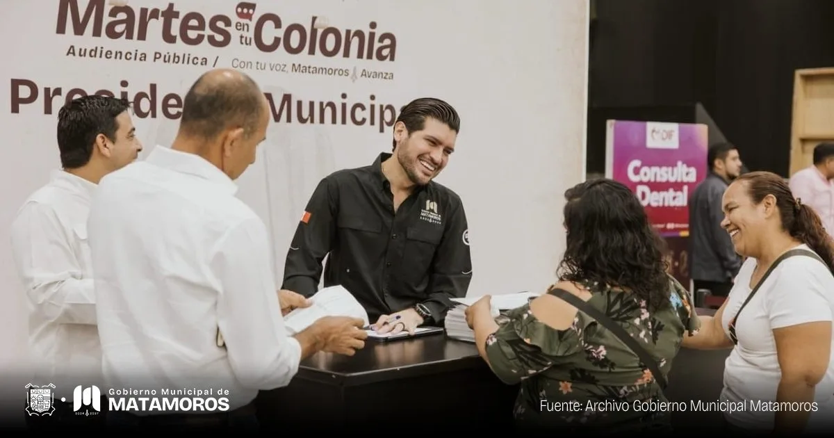 En Matamoros, programa semanal de atención ciudadana reúne servicios y descuentos para familias