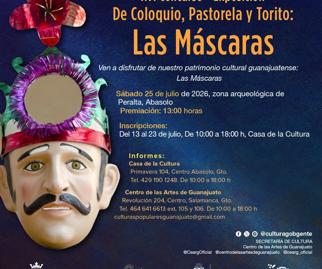 En zona arqueológica de Peralta premiarán máscaras tradicionales de Guanajuato