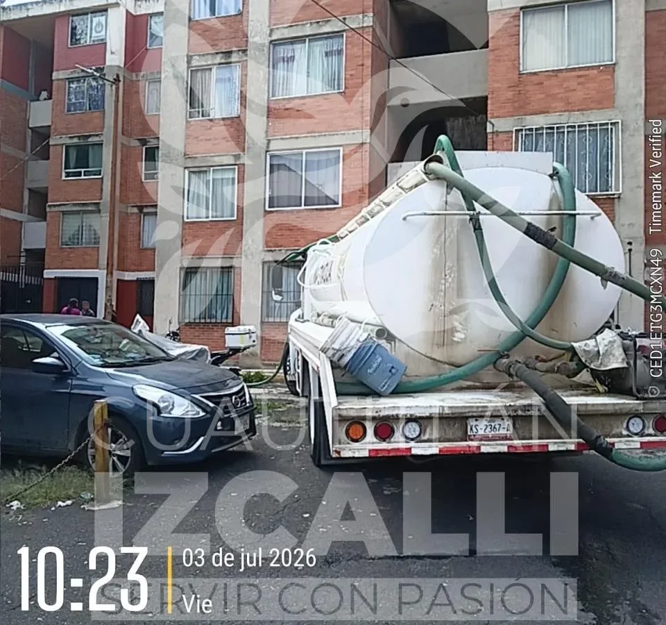 Fallas en suministro de agua en Infonavit Centro: envían pipas mientras descartan daños