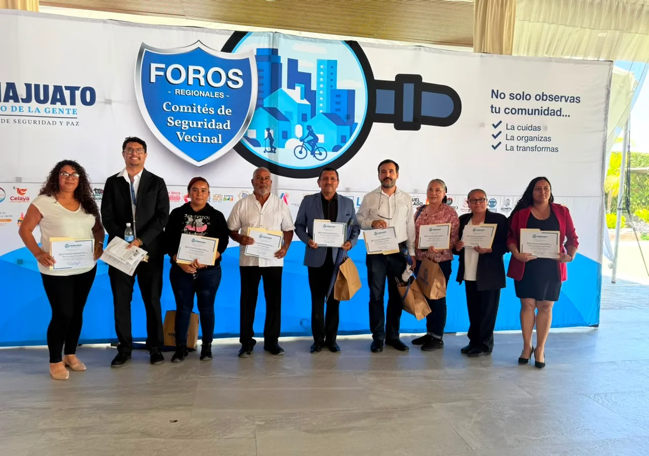 Foro vecinal en Guanajuato: comités de siete municipios comparten prevención social