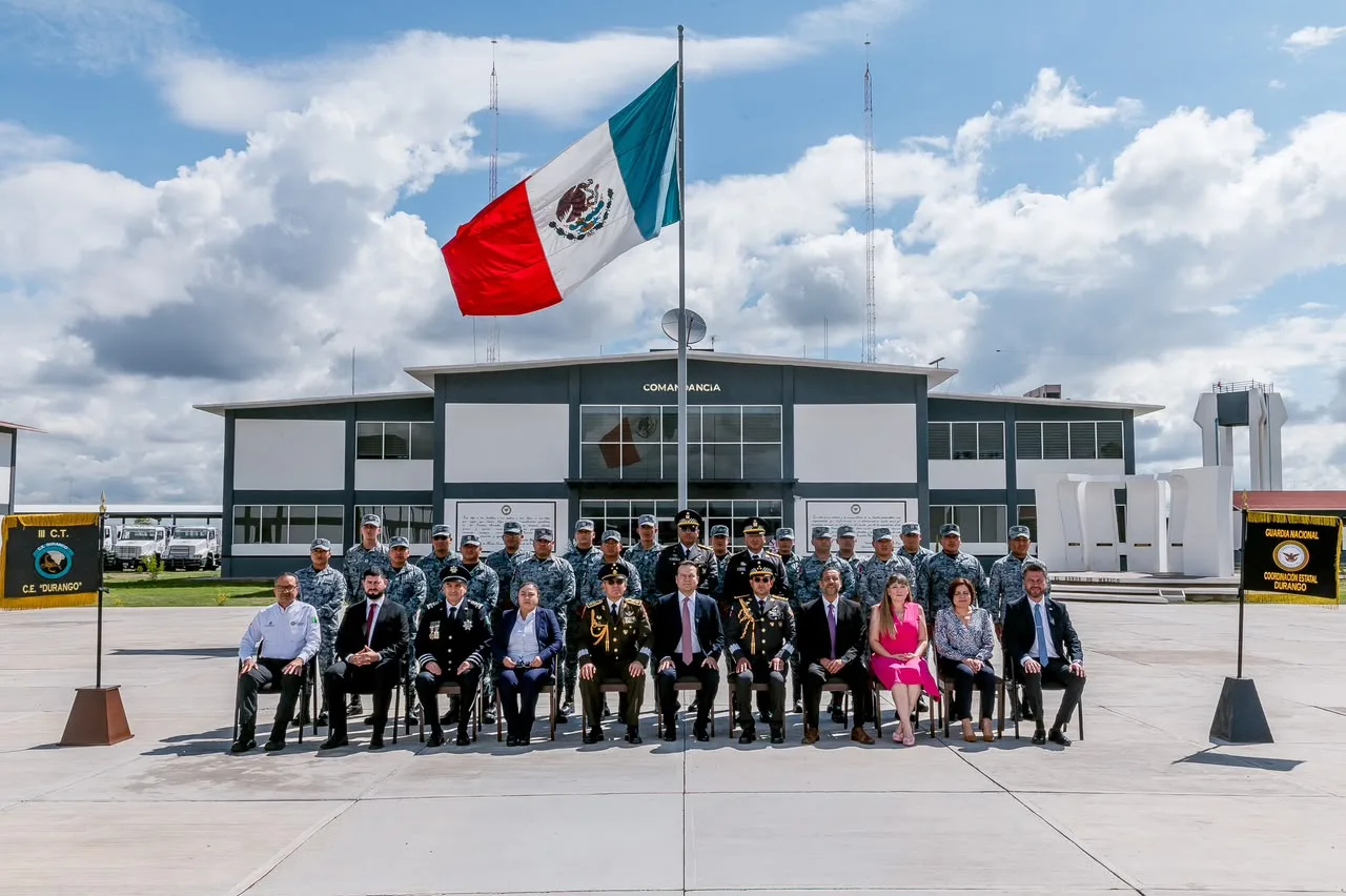 Gobernador de Durango destaca coordinación con Guardia Nacional en su séptimo aniversario