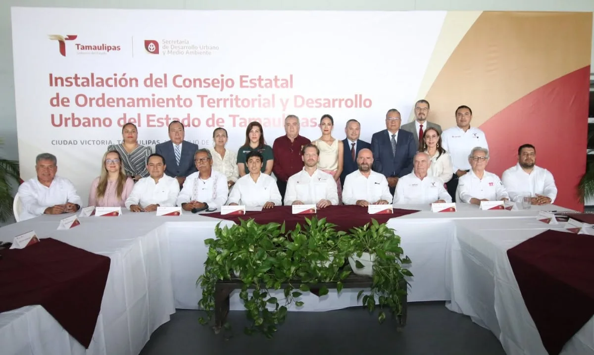 Instalan Consejo Estatal de Ordenamiento Territorial en Tamaulipas