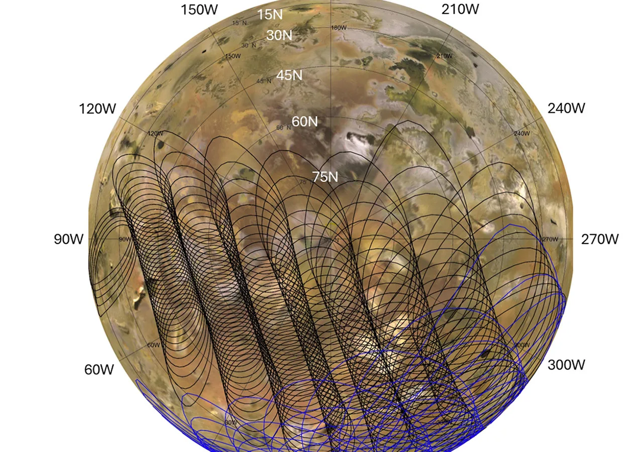Juno revela el calor oculto de Ío en nuevos mapas de microondas