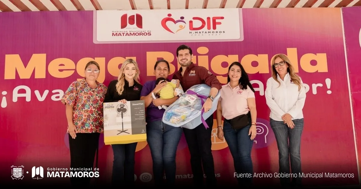 Mega brigada en Matamoros ofrece servicios gratuitos en colonia Palmares de Las Brisas