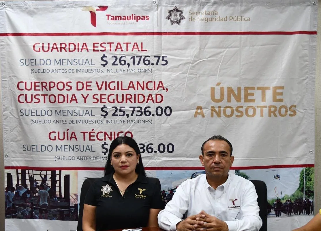 Ofrece Tamaulipas 32 plazas para nueva Policía de Investigación con salario de 36 mil pesos