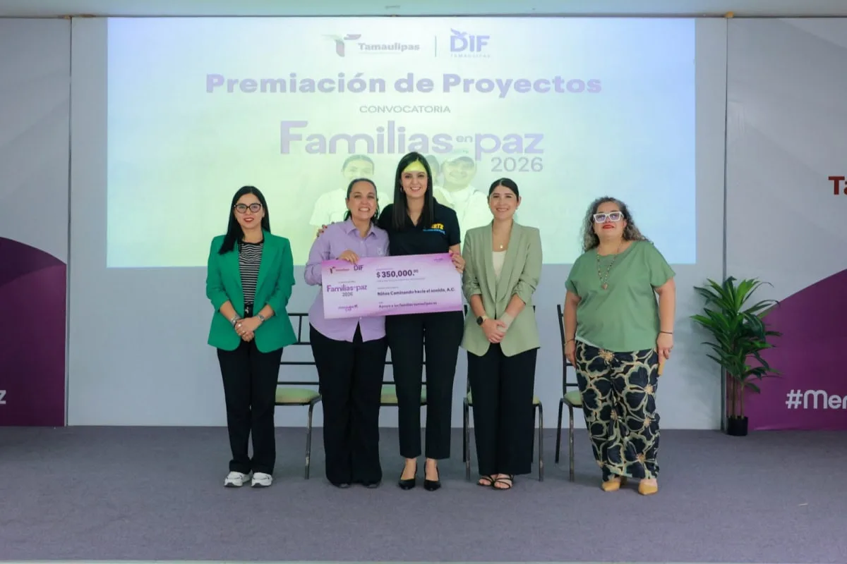 Premia DIF Tamaulipas a tres organizaciones por proyectos de inclusión social