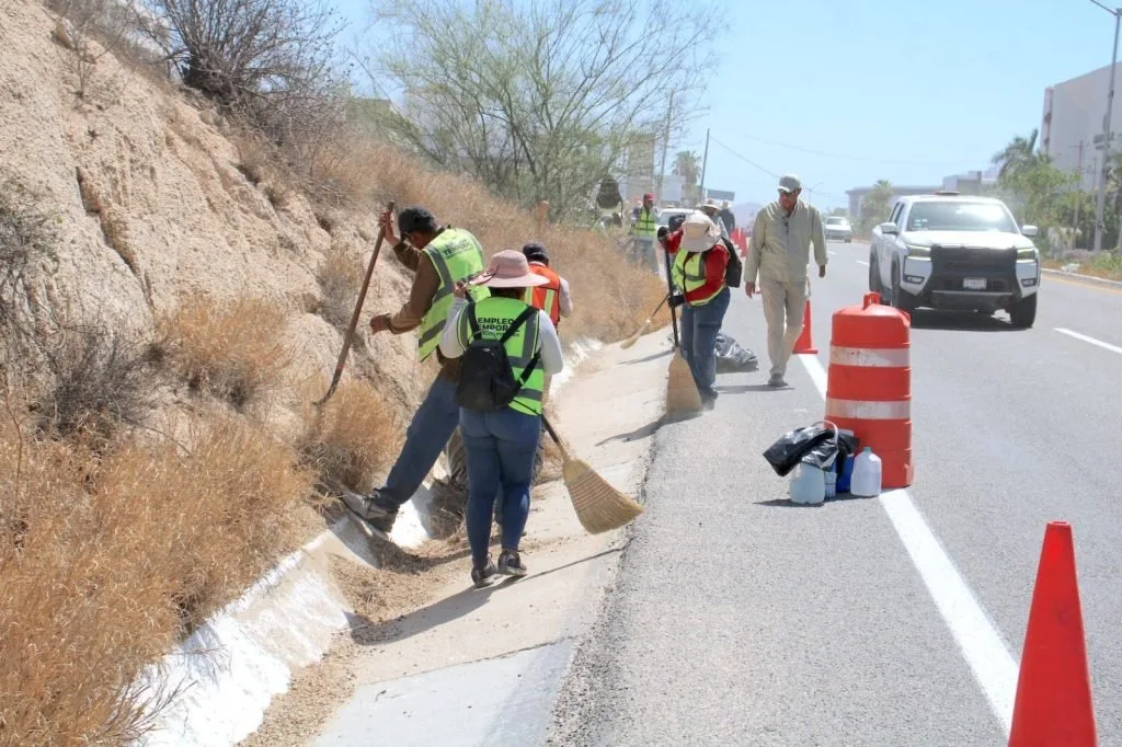 Retiran 220 toneladas de basura en 80 kilómetros de la Transpeninsular en Los Cabos