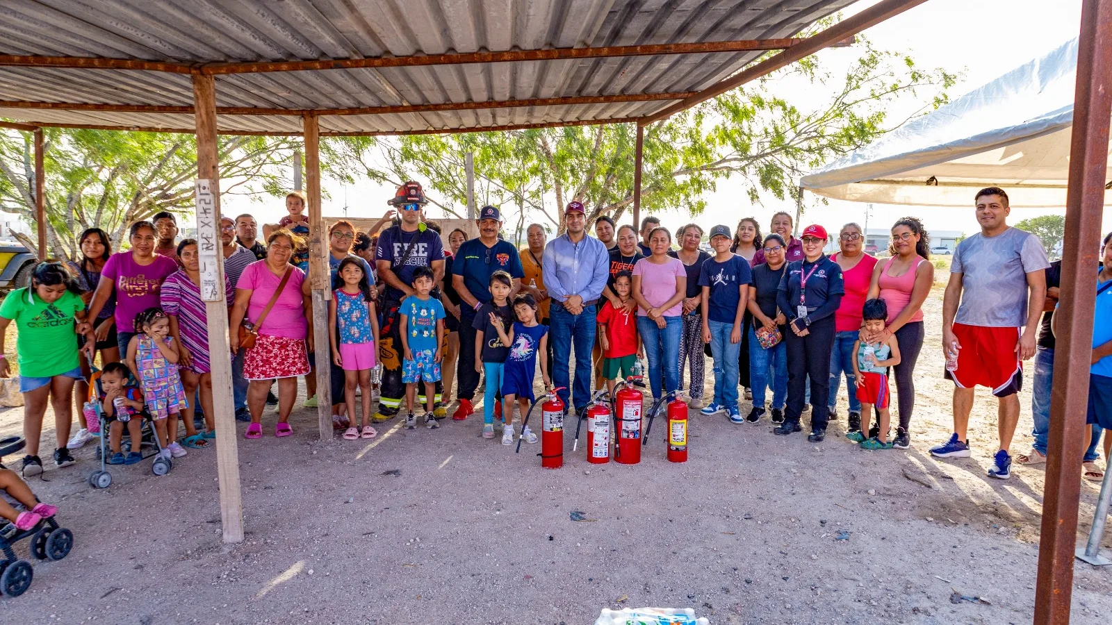 Vecinos de Reynosa se capacitan en primeros auxilios y uso de extintores