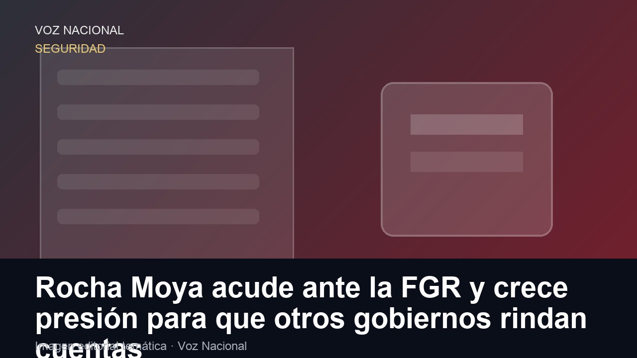Rocha Moya acude ante la FGR y crece presión para que otros gobiernos rindan cuentas