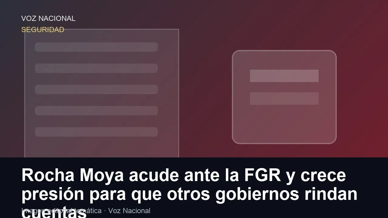 Rocha Moya acude ante la FGR y crece presión para que otros gobiernos rindan cuentas